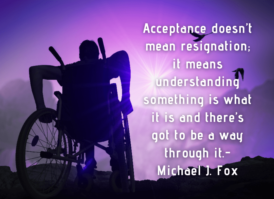 Michael J. Fox quote about "Acceptance"